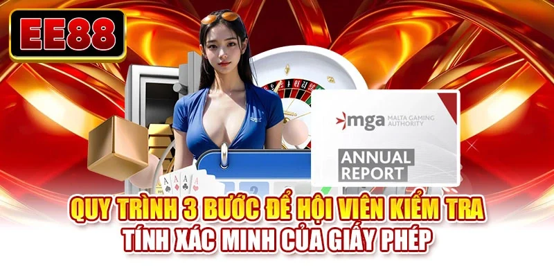 Quy trình 3 bước để hội viên kiểm tra tính xác minh của giấy phép